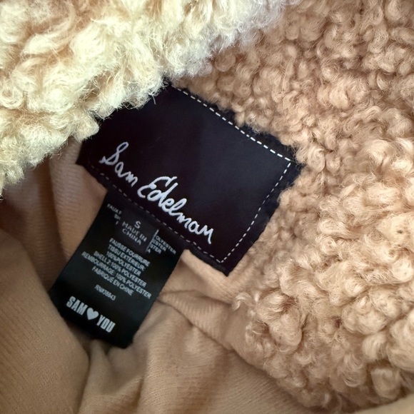 Sam Edelman Mix Media Faux Sherpa Reversible Jacket - Picture 6 of 6